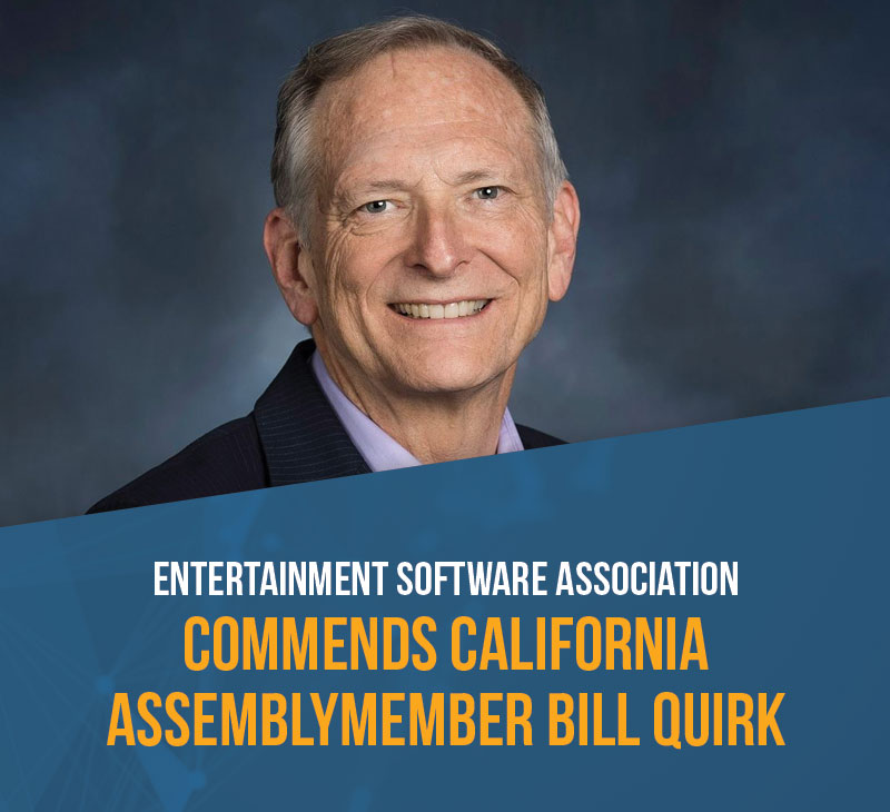 Entertainment Software Association Commends California Assemblymember